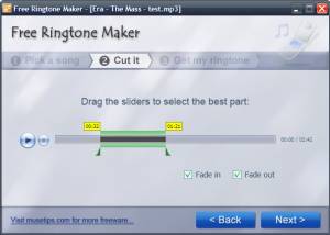 Freeware - Free Ringtone Maker 2.5.0.3223 screenshot