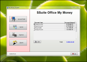 Freeware - SSuite Office - My Money 2.1.1 screenshot